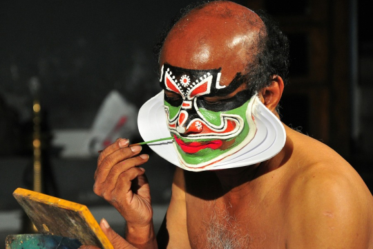 Introductory programme to Stories from the Mahabharata - mask painting and dressing up