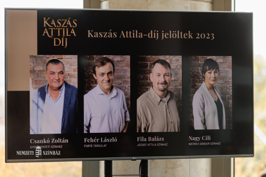 Megkezdődött a közönségszavazás a Kaszás Attila-díj idei jelöltjeire