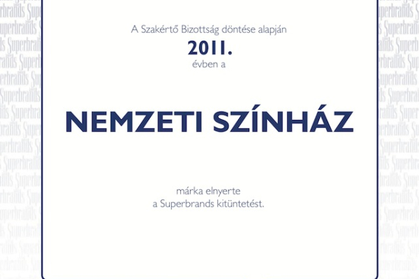 Nemzeti Színház - Superbrands 2011