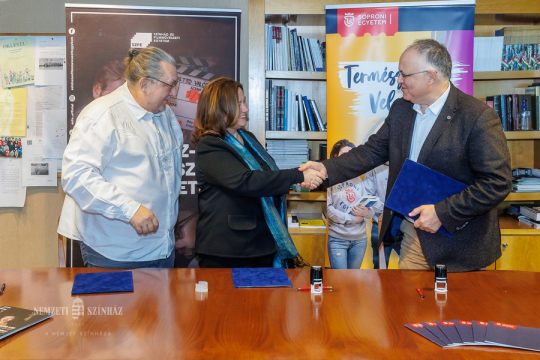 A Soproni Egyetem is csatlakozott a Nemzeti Színház és a Színház- és Filmművészeti Egyetem között kötött stratégiai partnerséghez